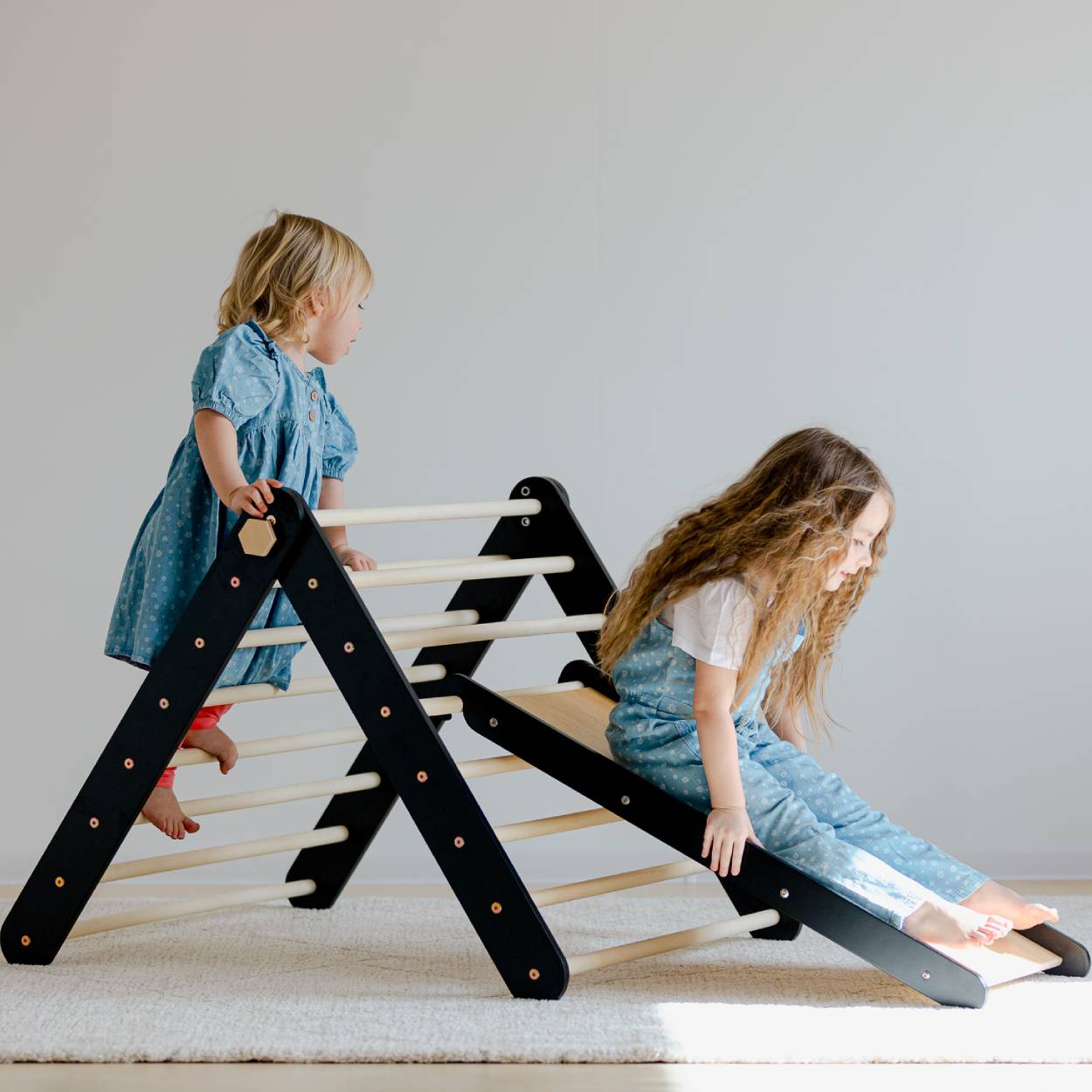 Maison ZigZag et triangle d'escalade avec un pack toboggan - 20 % de réduction