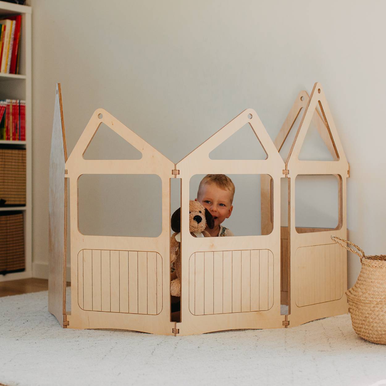 Maison ZigZag et triangle d'escalade avec un pack toboggan - 20 % de réduction