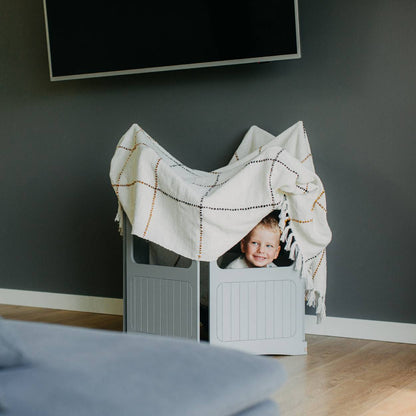 Maison ZigZag et triangle d'escalade avec un pack toboggan - 20 % de réduction