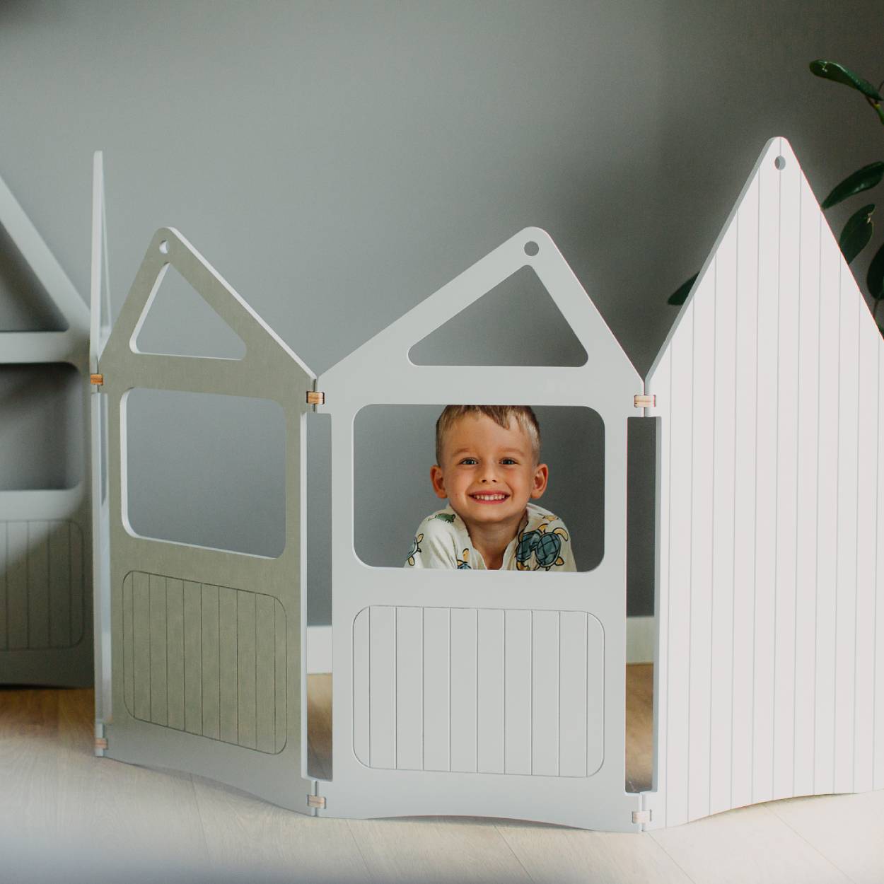 Maison ZigZag et triangle d'escalade avec un pack toboggan - 20 % de réduction
