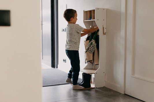 Children's Outwear Organizer – Sturdy Wood Frame Wardrobe